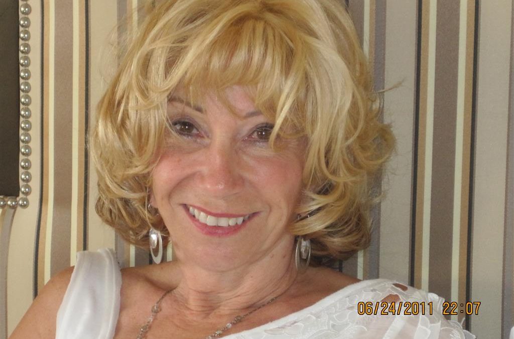 Debbi in a roller set